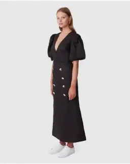 Torannce Floating On A Cloud Black Maxi Dress Black Size 14 for rent on The Volte - image 2
