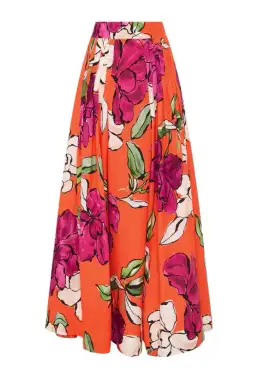 Aje Marcel Puff Sleeve Bodice and Lewis Skirt Set Vivid Camellia Size 12 for rent on The Volte - image 4