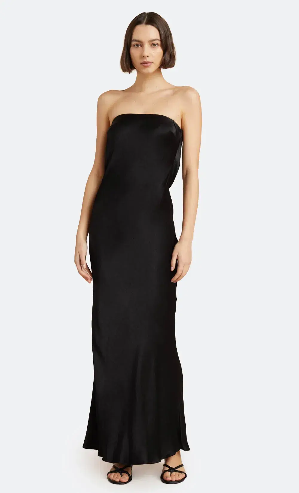 Bec & Bridge Moon Dance Strapless Dress Black Size 8 for rent on The Volte - main image