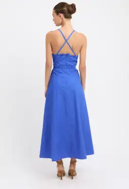 Kookai Poplin Halter Dress in Blue Size 36/Au 8 for rent on The Volte - image 2