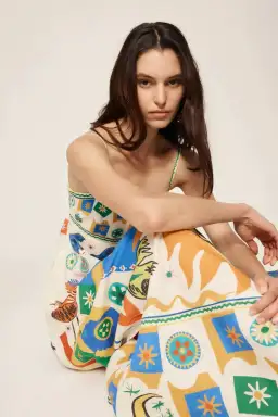 Alemais Soleil Sundress Print Size 14 for rent on The Volte - image 2