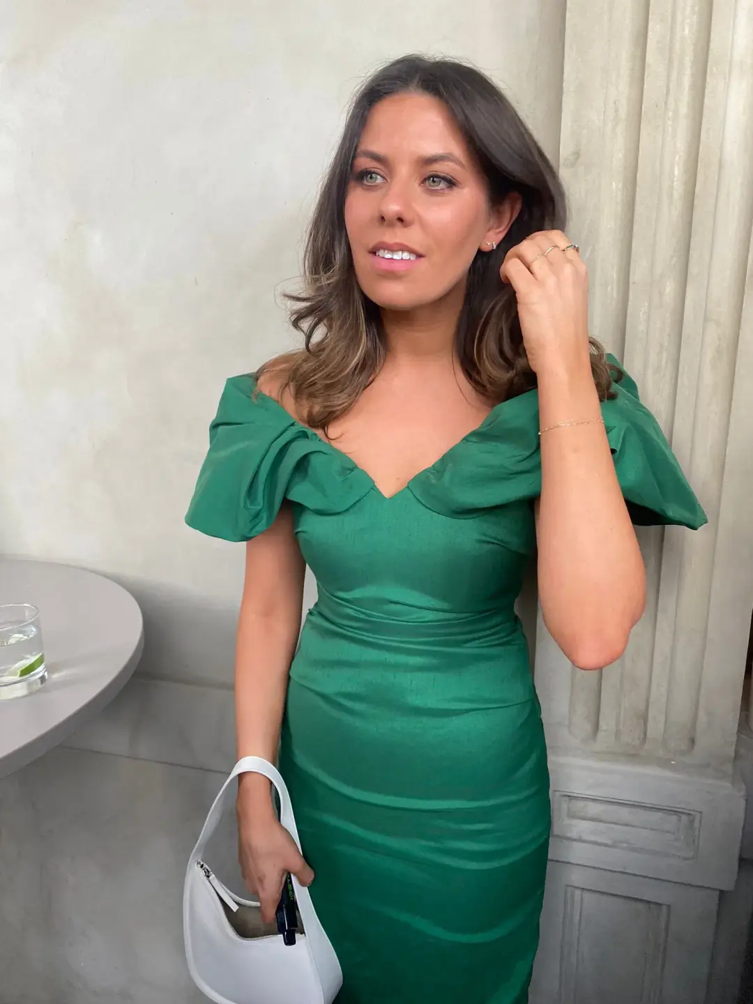 Rachel Gilbert Frey Gown Green Size 1 / AU 8 for rent on The Volte - main image