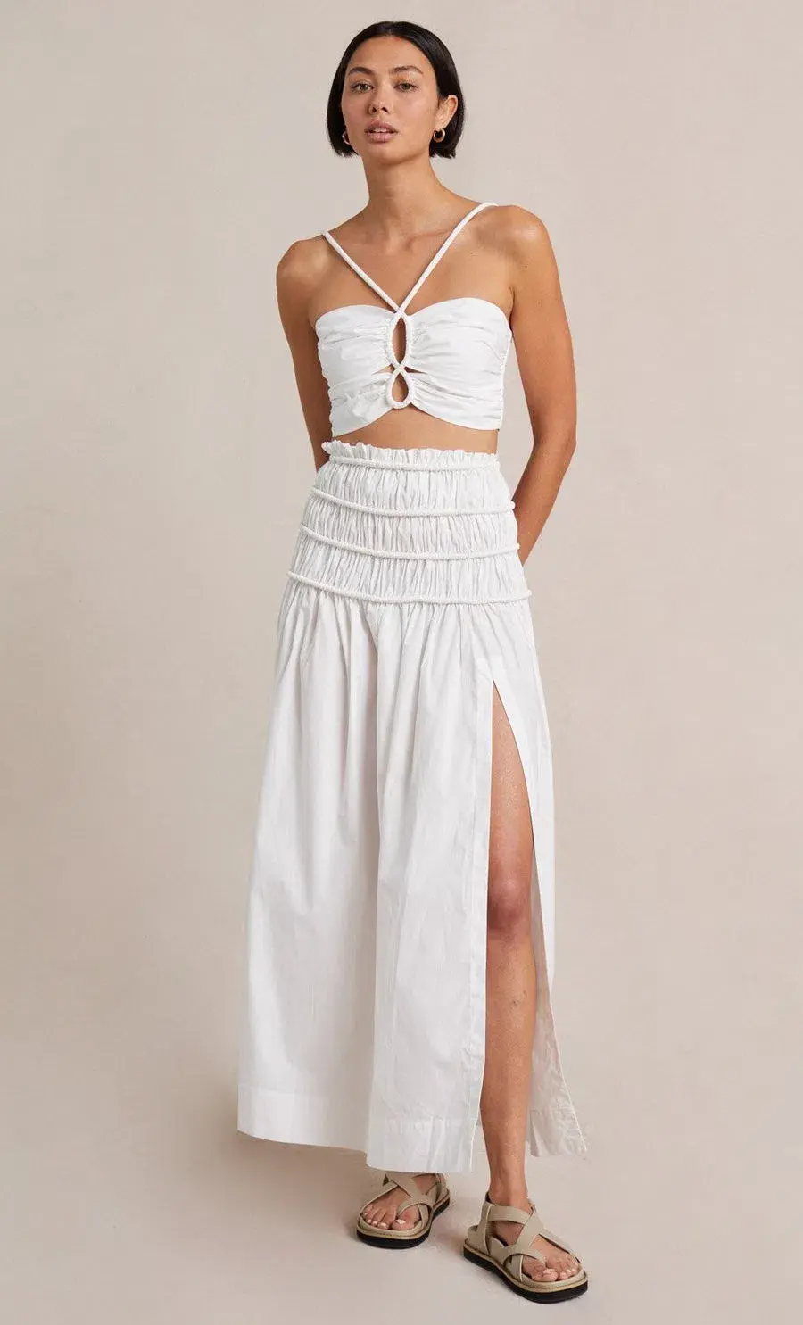 Bec & Bridge Eli Crop Top White Size 10 / M for rent on The Volte - main image