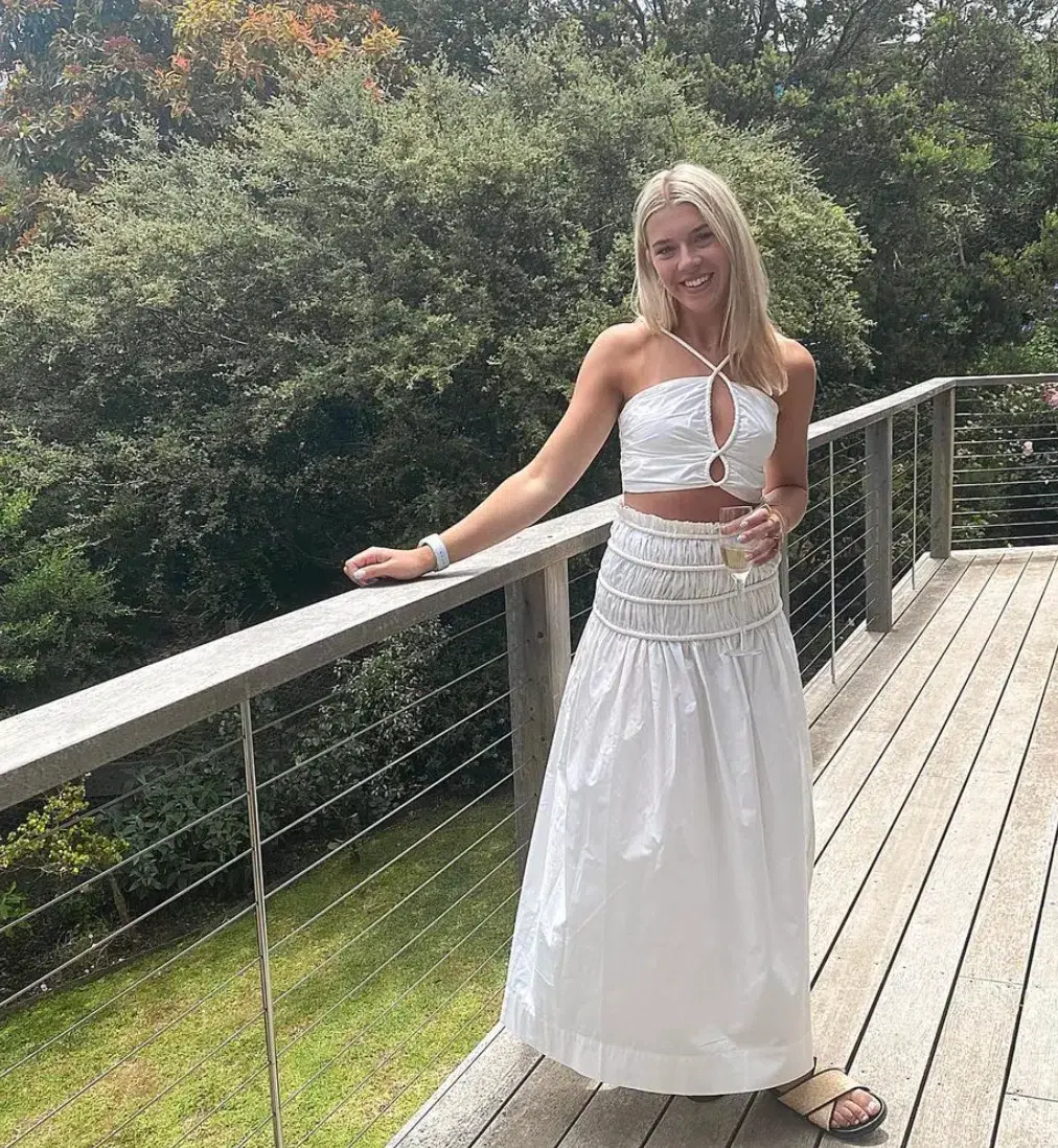 Bec & Bridge Eli Crop Top White Size 10 / M for rent on The Volte - main image