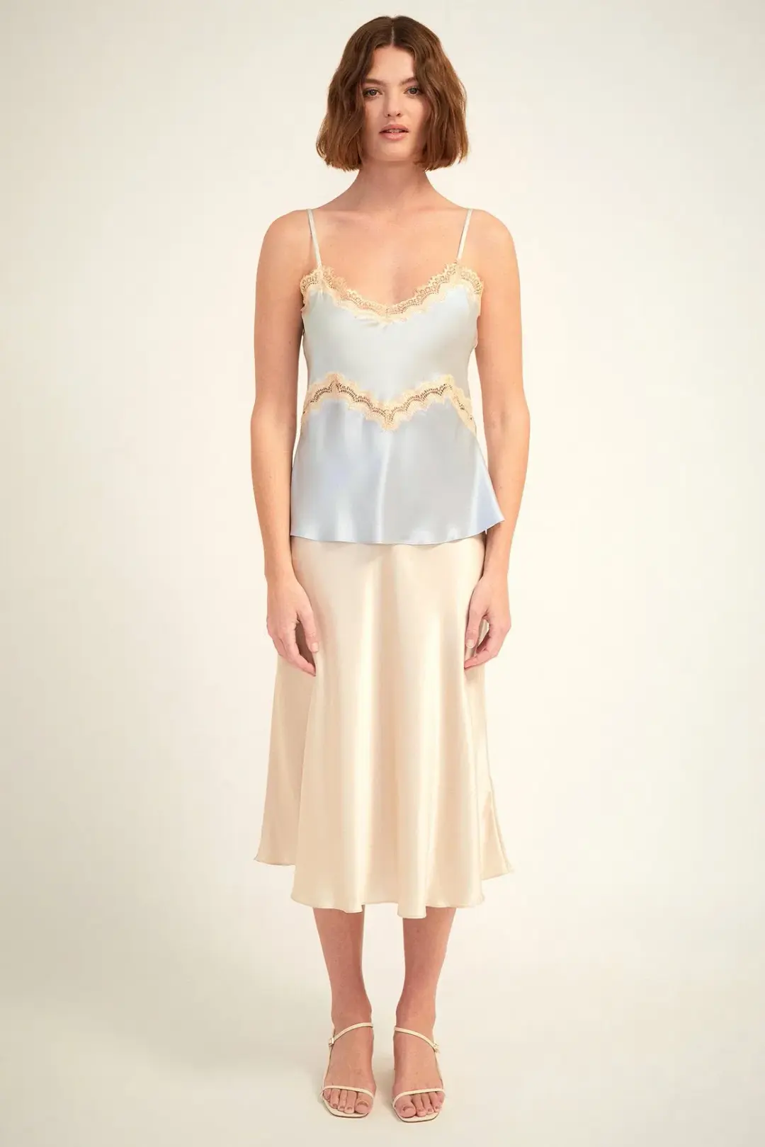 Ginia Hope Lace Cami Blue Size S / Au 8 for rent on The Volte - main image