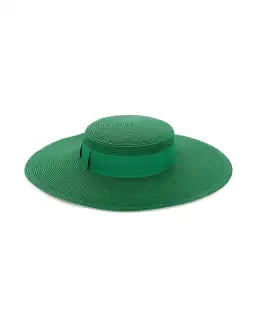 Morgan & Taylor Macy Boater hat in Green for rent on The Volte - image 5