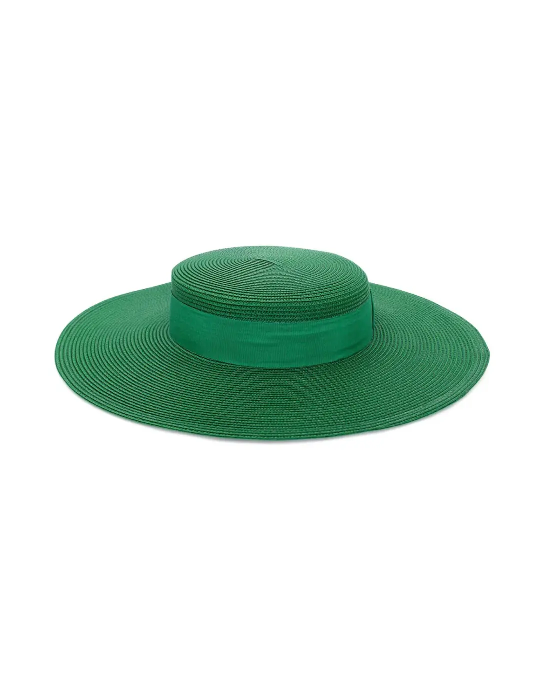 Morgan & Taylor Macy Boater hat in Green for rent on The Volte - main image
