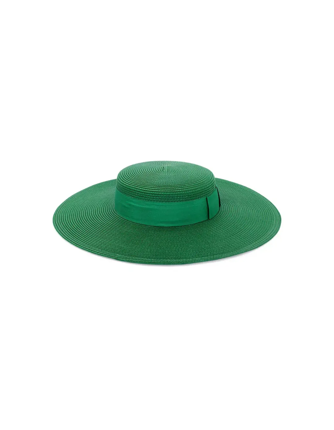 Morgan & Taylor Macy Boater hat in Green for rent on The Volte - main image