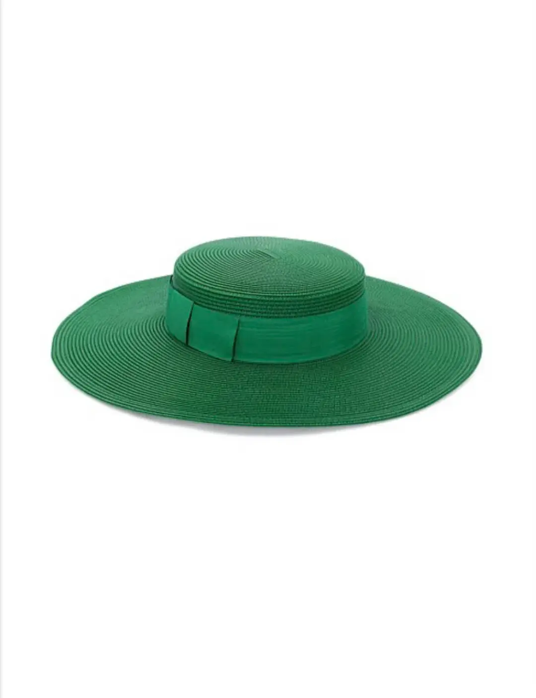 Morgan & Taylor Macy Boater hat in Green for rent on The Volte - main image