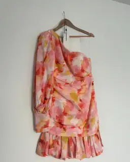 Acler Lawson Pink Floral Dress Size 12 for rent on The Volte - image 5