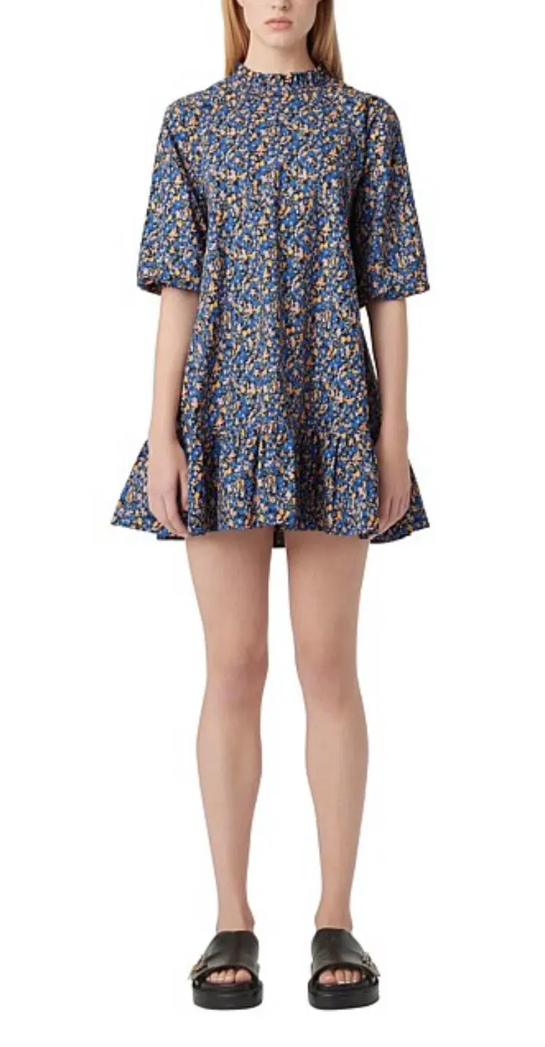 Camilla and Marc Majella Mini Dress Blue Size 8 for rent on The Volte - main image