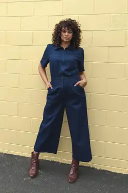 Frock Me Out Denim Freestyler Jumpsuit Dark Indigo Size 18 for rent on The Volte - image 3