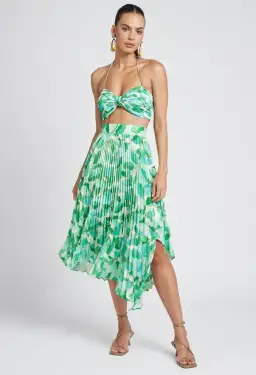 Sheike Kyoto Crop Top and Midi Skirt Set Floral Size 8 for rent on The Volte - image 1