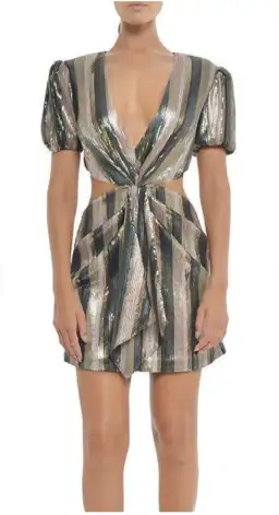 MISHA Lorlea Mini Dress Sequin Size 8 for rent on The Volte - image 2