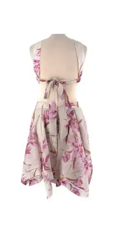 Zimmermann corsage floral print scarf mini dress size 2 for rent on The Volte - image 4