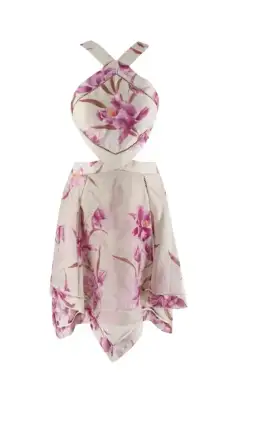 Zimmermann corsage floral print scarf mini dress size 2 for rent on The Volte - image 3