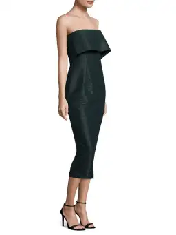 AQAQ Ripple Midi Dress Green Size 12 for rent on The Volte - image 2