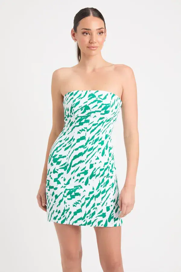 Kookai Jamila Mini Dress Multi Print Size 34 / Au 6 for rent on The Volte - main image