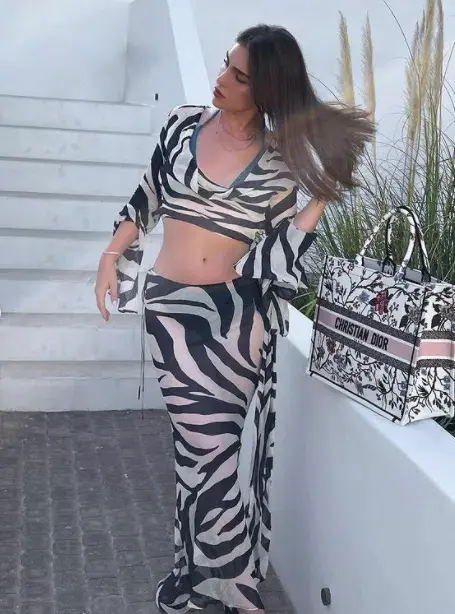 Rat & Boa Lazure Skirt and Blouse Set Print Size 10 for rent on The Volte - main image