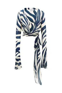 Rat & Boa Lazure Skirt and Blouse Set Print Size 10 for rent on The Volte - image 4