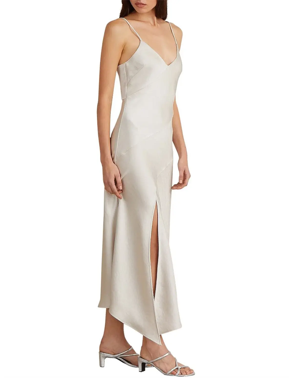 Bec and Bridge Gabrielle V Dress Champagne Size 6 - Image 3