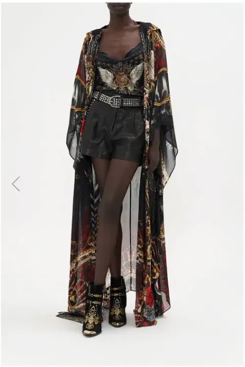 Camilla X Robbie Williams Oversized Robe Do I Entertain You Dress Print One Size for rent on The Volte - main image