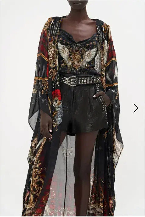 Camilla X Robbie Williams Oversized Robe Do I Entertain You Dress Print One Size for rent on The Volte - main image