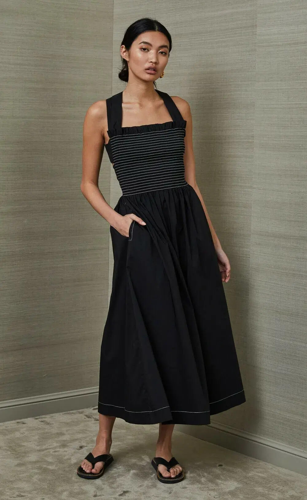 Bec & Bridge Nikolina Midi Dress Black Size 10  - Image 1