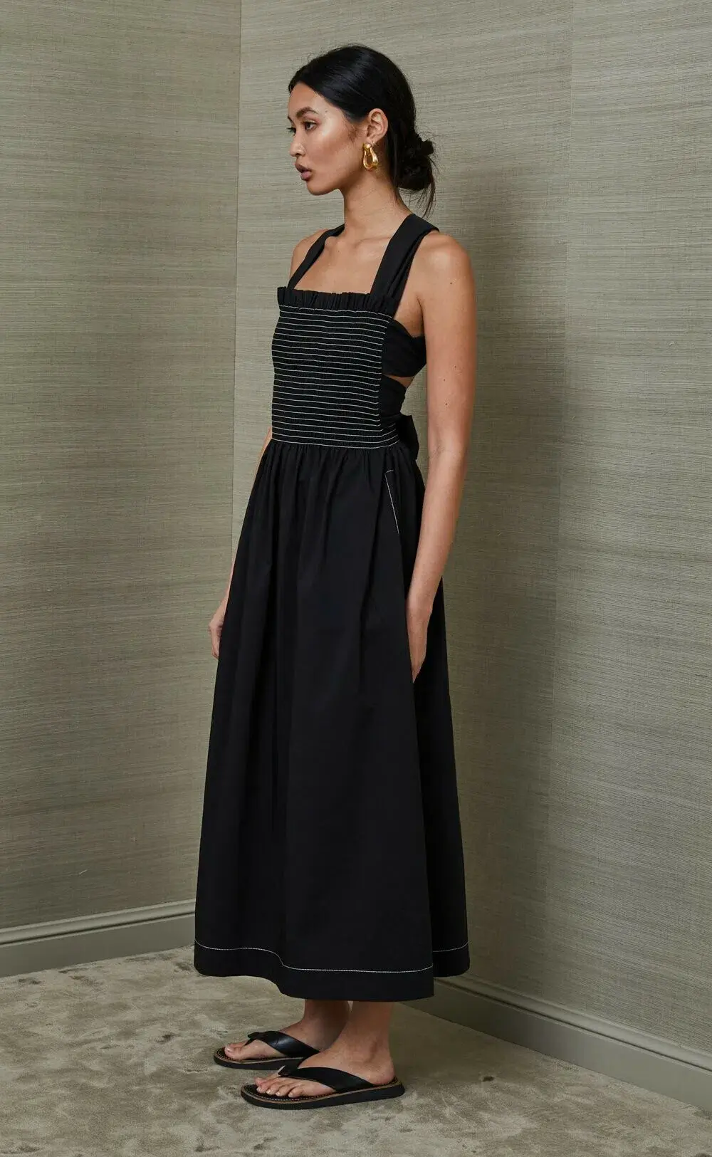 Bec & Bridge Nikolina Midi Dress Black Size 10  - Image 2