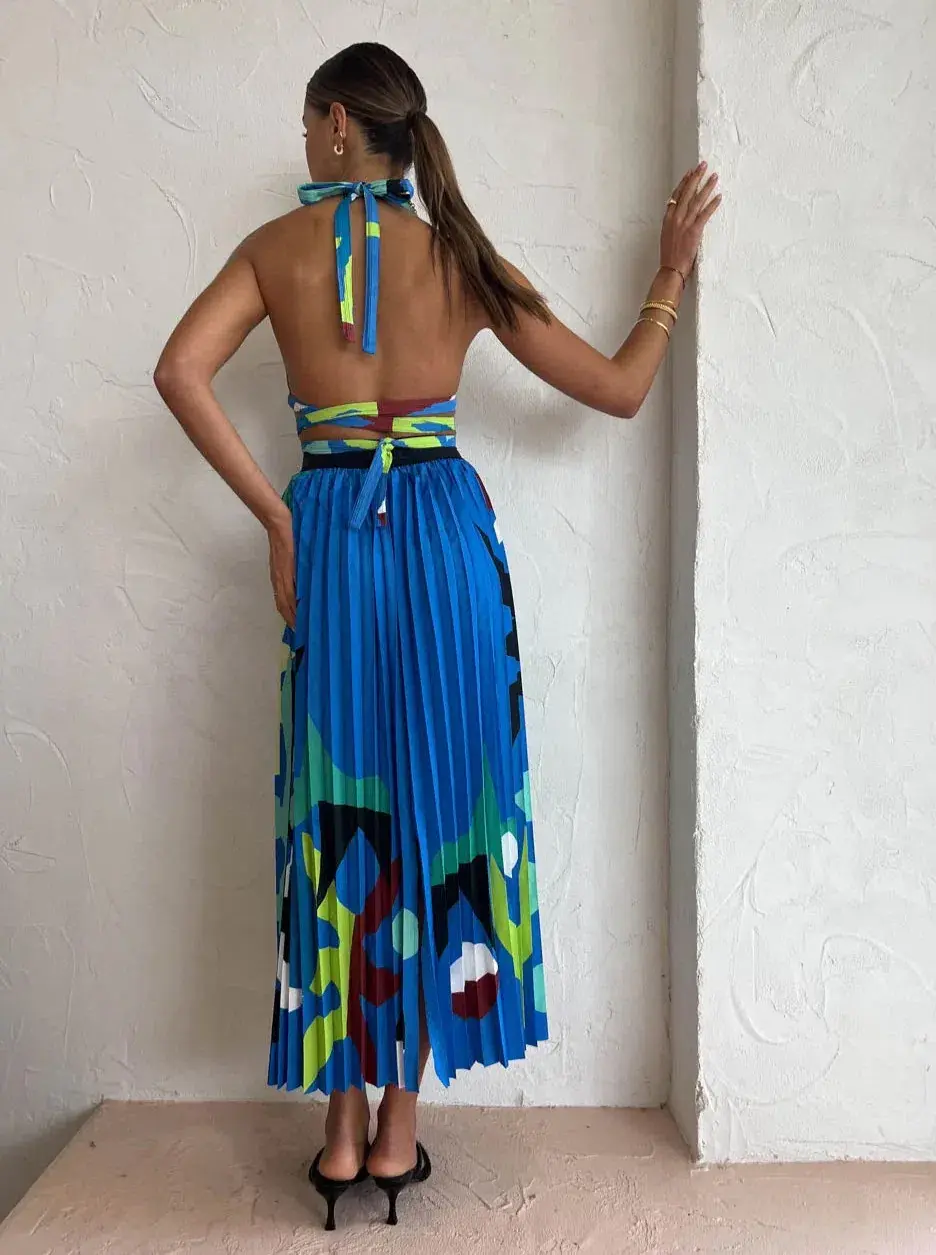 Manning Cartell Curtain Of The Moon Bralette and Skirt Set Mutli Size 8 - Image 5
