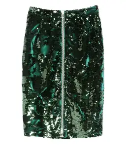 Suboo Suncoo Paris Green Sequin Skirt Size 8 for rent on The Volte - image 1