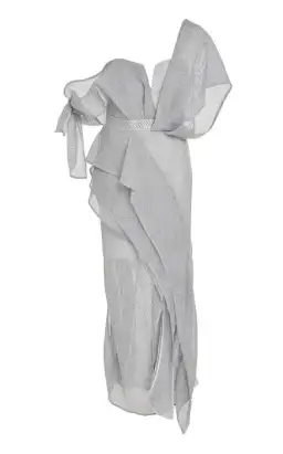 Acler Leonie Asymmetrical Dress Glacier Size 8 for rent on The Volte - image 1