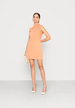 Mossman The Break Free Mini Dress in Faded Citrus Size 8 for rent on The Volte - image 1