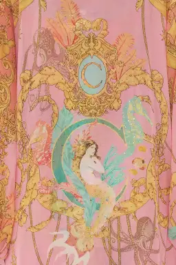 Camilla Mermaid Motel Silk Blouson Sleeve Layer Print Size 16/XL for rent on The Volte - image 4