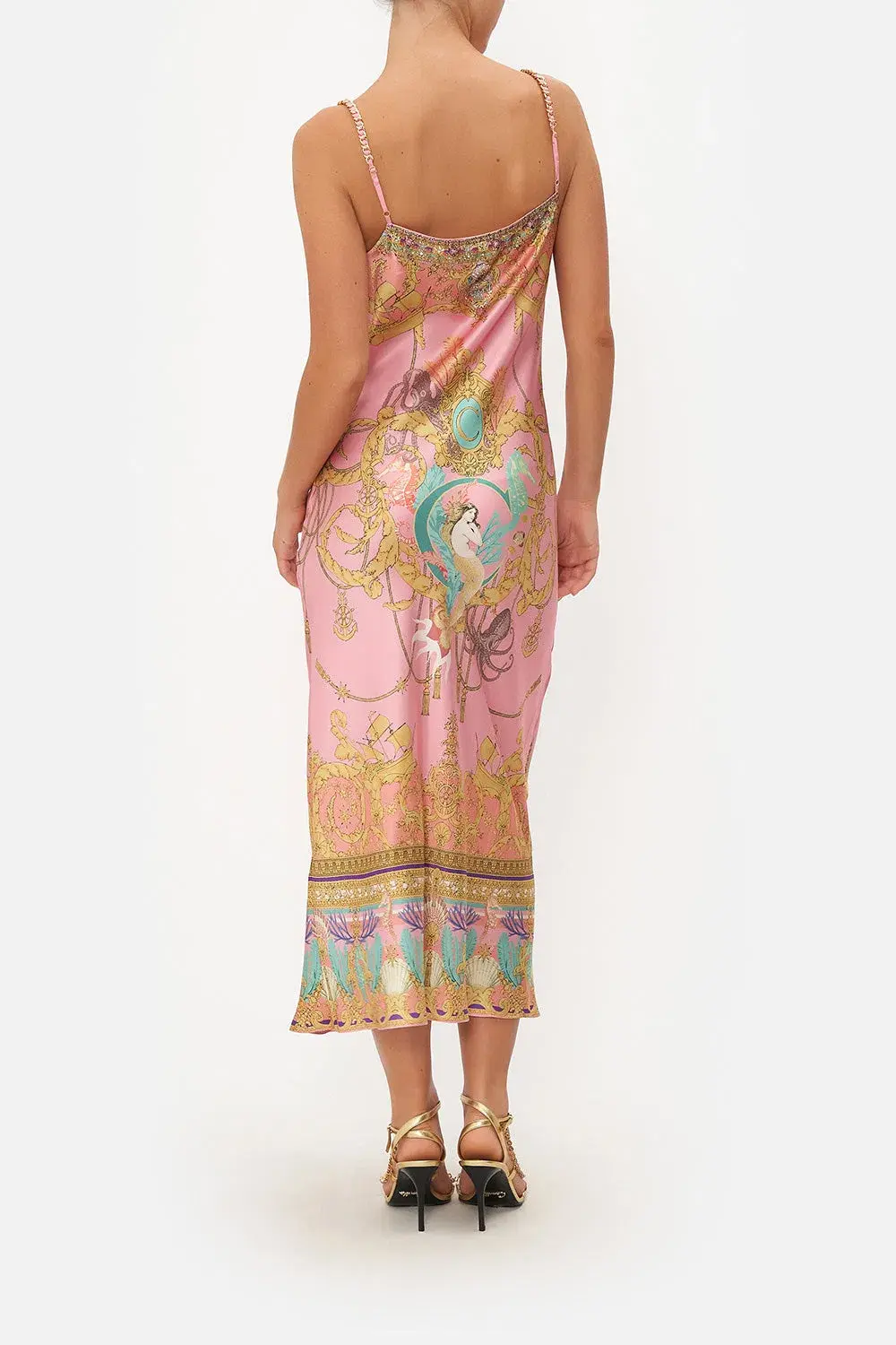 Camilla Mermaid Hotel Slip Dress Print Size XL/Au 16 for rent on The Volte - main image