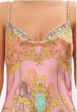 Camilla Mermaid Hotel Slip Dress Print Size XL/Au 16 for rent on The Volte - image 3