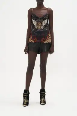Camilla x Robbie Williams Bias Cami Top Black Print Size XL/Au 16 for rent on The Volte - image 1