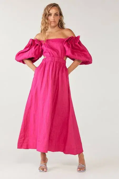 Sovere Noble Maxi Dress Pink Size 10 for rent on The Volte - main image