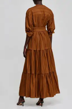 Acler Hugh Maxi Dress Dijon Stripe Size 6 for rent on The Volte - image 4