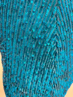 Rebecca Vallance Missing Hours Midi Dress Turquoise Size 8 for rent on The Volte - image 5