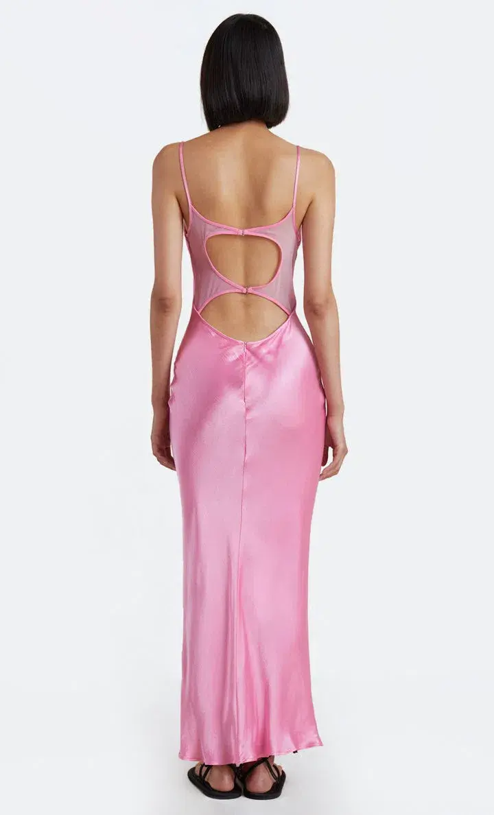 Bec & Bridge Malyka Maxi Dress Candy Pink Size 8 for rent on The Volte - main image