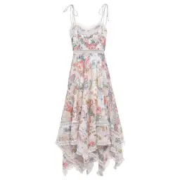 Zimmermann Bowie Pintuck Scarf Dress Floral Size 2/Au 12 for rent on The Volte - image 3