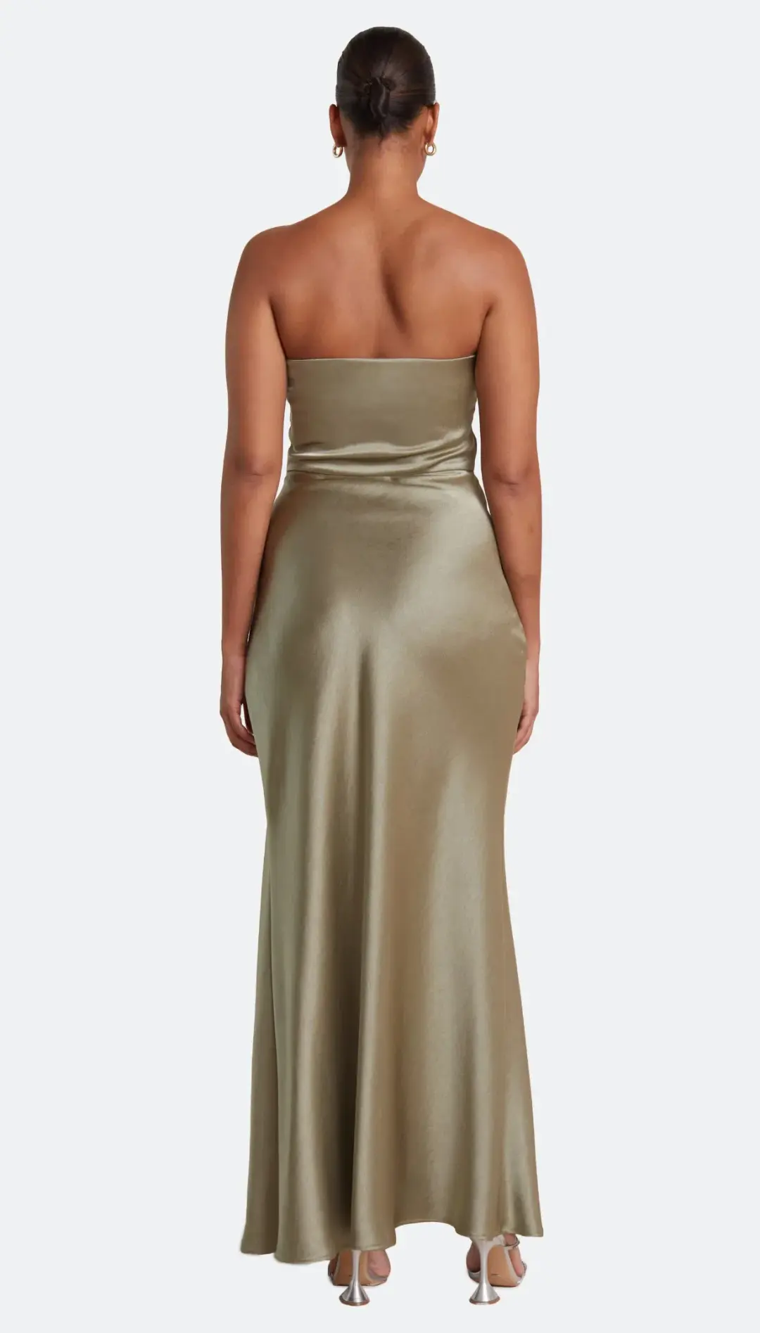 Bec & Bridge Dreamer Strapless Dress in Sage Size 14 for rent on The Volte - main image