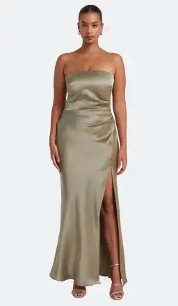 Bec & Bridge Dreamer Strapless Dress in Sage Size 14 for rent on The Volte - image 3
