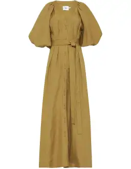 Aje Evermore Dress Olive Green Size 8 for rent on The Volte - image 4