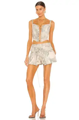 Dion Lee Ikat Camo Corset Print Size 8 for rent on The Volte - image 1