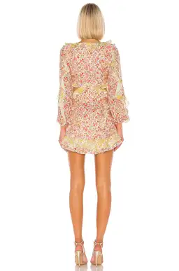 Zimmermann Goldie Splice Mini Dress Floral Size 0/AU 8 for rent on The Volte - image 2