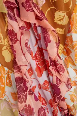 Zimmermann The Lovestruck Slip Midi Dress Patchwork Floral Size 0/Au 8 for rent on The Volte - image 3