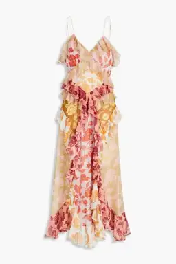 Zimmermann The Lovestruck Slip Midi Dress Patchwork Floral Size 0/Au 8 for rent on The Volte - image 4