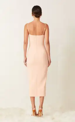 Bec & Bridge Ruby Asym Midi Dress in Peach Size 14 for rent on The Volte - image 3